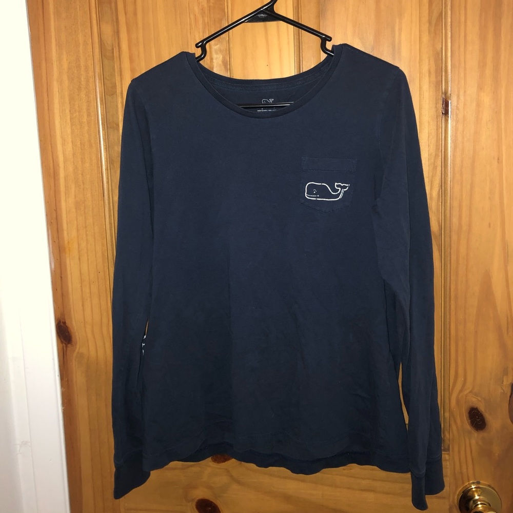 Dark Blue Vineyard Vines Long Sleeve T-Shirt